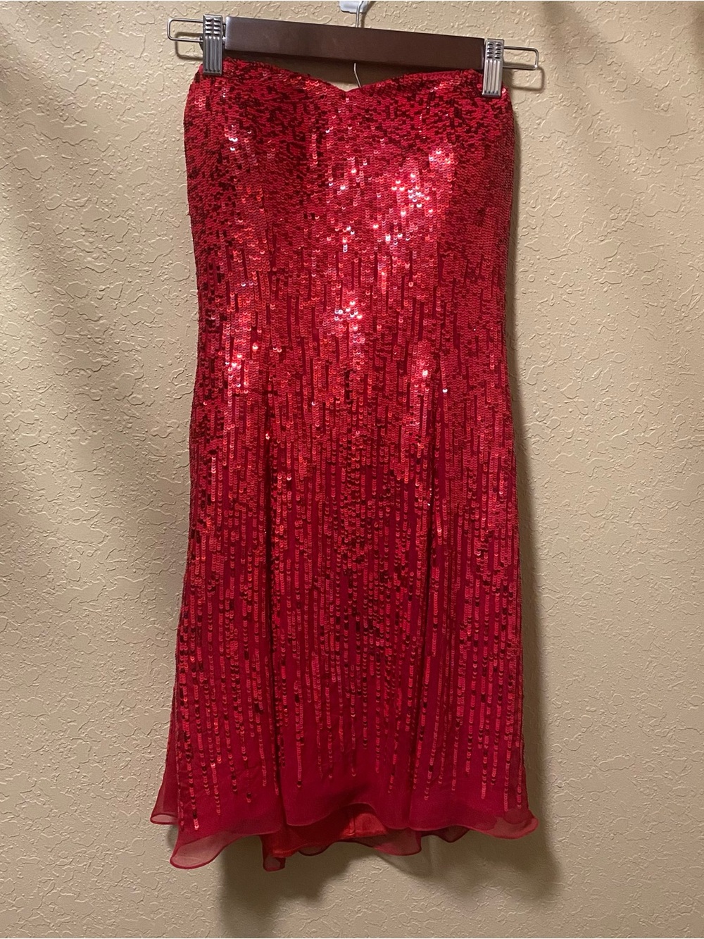 Scala Red Sequin Cocktail Dress